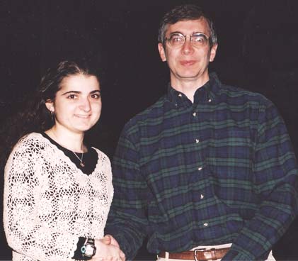 receiving the MAA department award