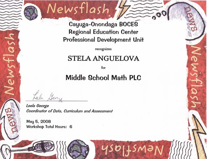 PLC COnference Certificate