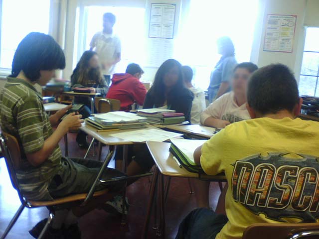 my students working